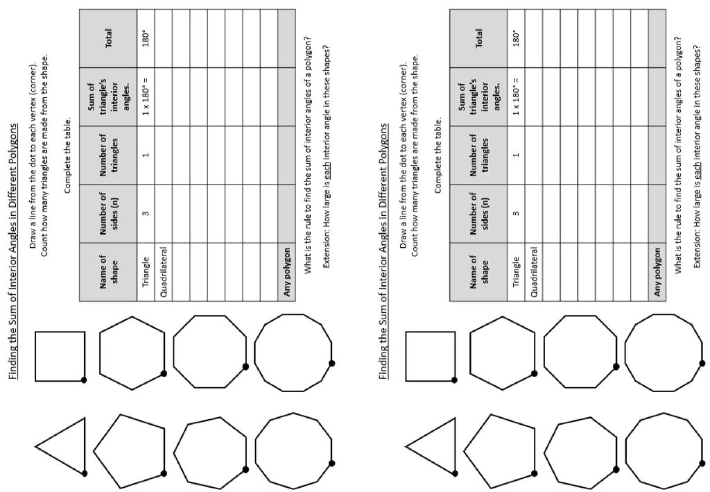 Goteachmaths Co Uk Interior Exterior Angles Of Polygons
