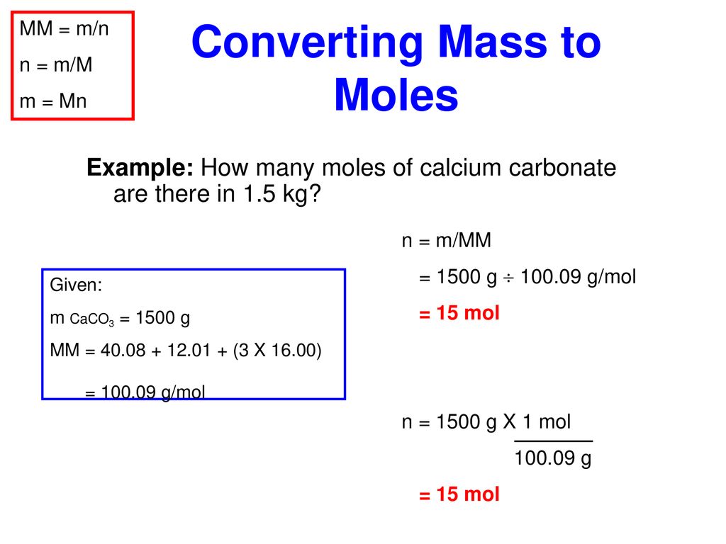 Mole Calculations. - ppt download