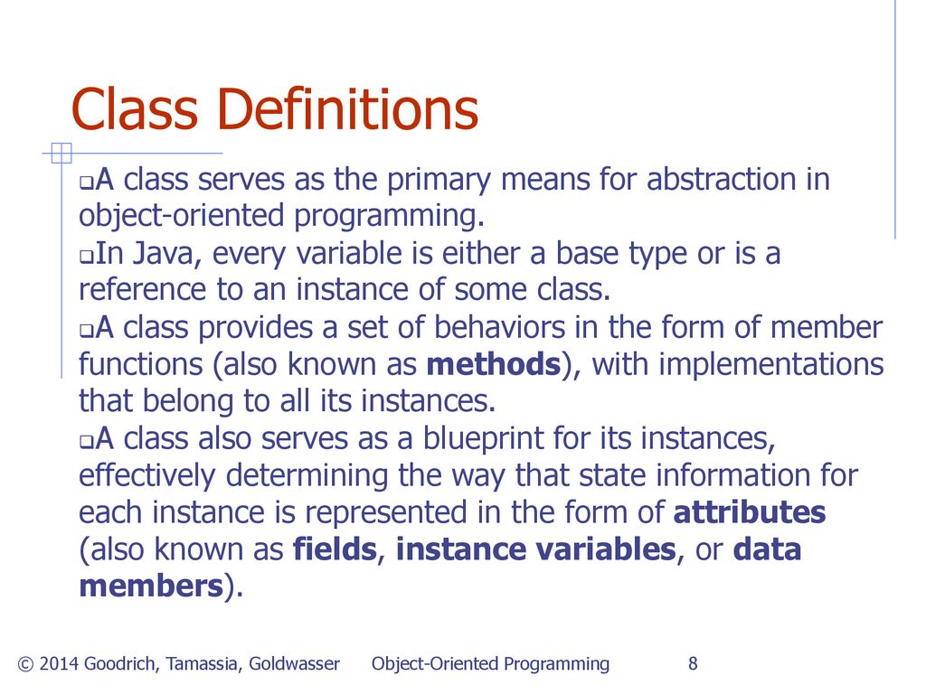 Object oriented programming ppt download