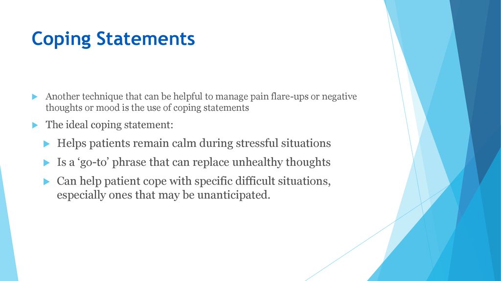 Cognitive Behavioral Therapy for Chronic Pain (CBT-CP) - ppt download