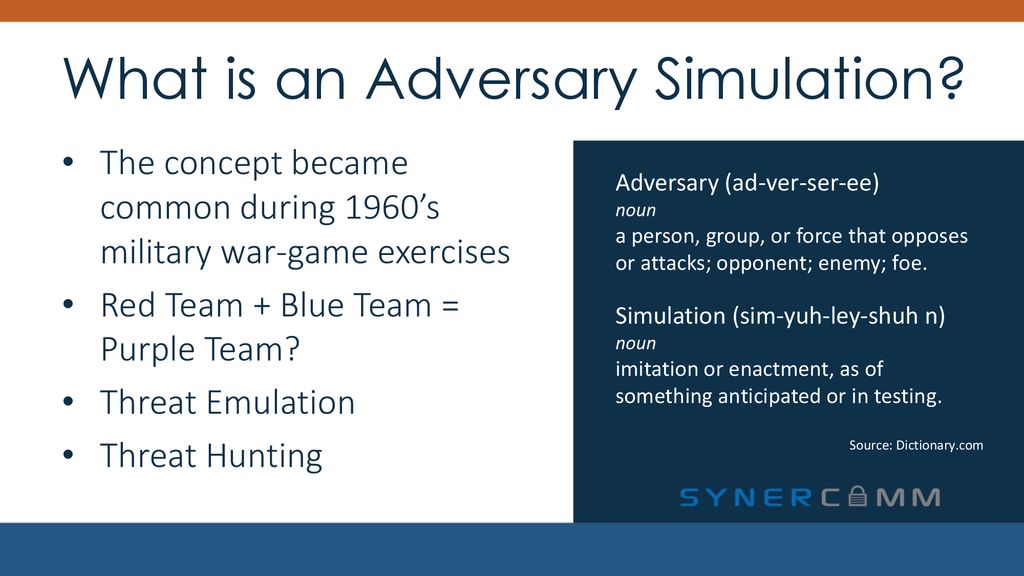 What is an Adversary Simulation
