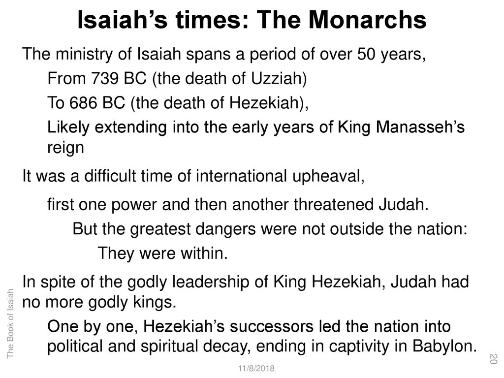 ISAIAH Historical Circumstances - ppt download