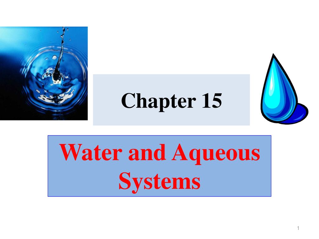 Water and Aqueous Systems