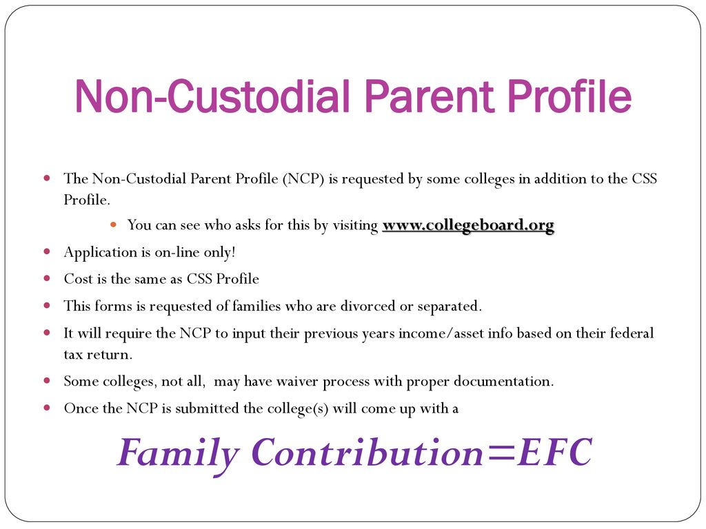 noncustodial parent profile