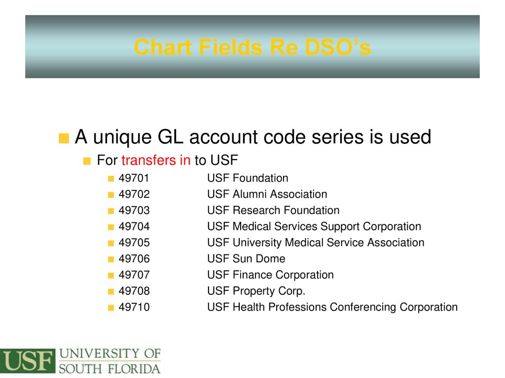 University Of South Florida Financial Systems Intermediate Ppt