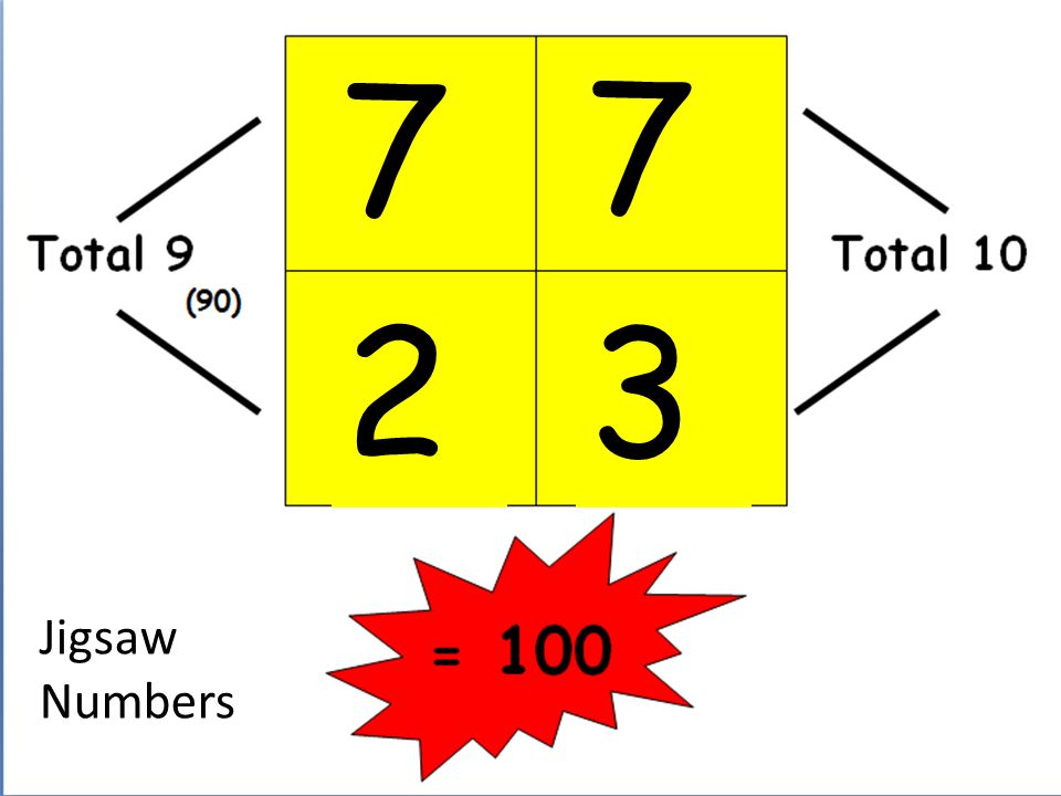 Jigsaw Numbers