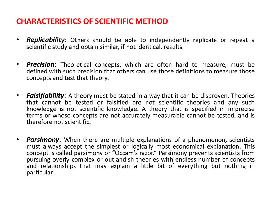 Characteristics of Scientific Method - Prep With Harshita