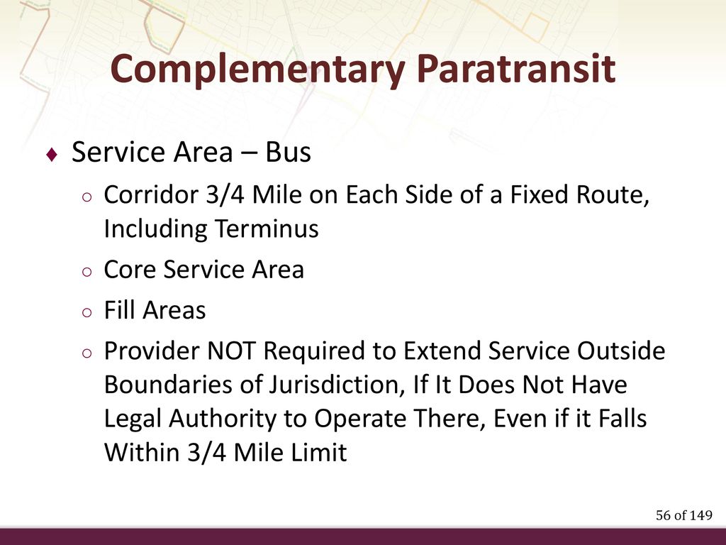 ADA Requirements For Fixed Route & Paratransit Systems - Ppt Download