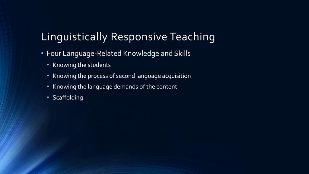 Linguistically Responsive Teaching