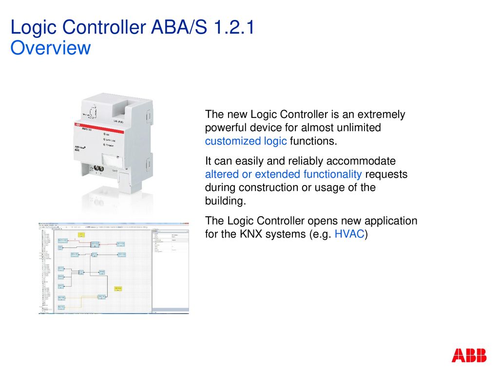 ABB i-bus® KNX Logic Controller ABA/S ppt download