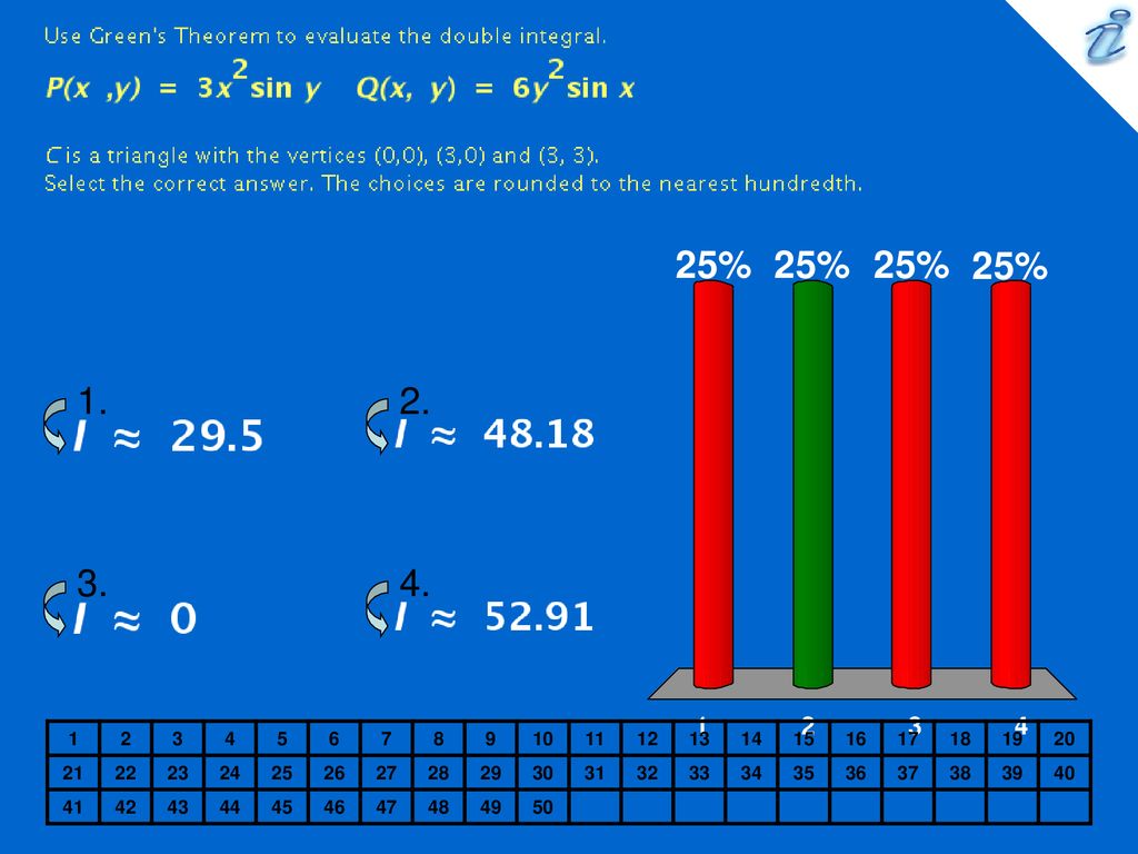 Use Green's Theorem to evaluate the double integral ppt download