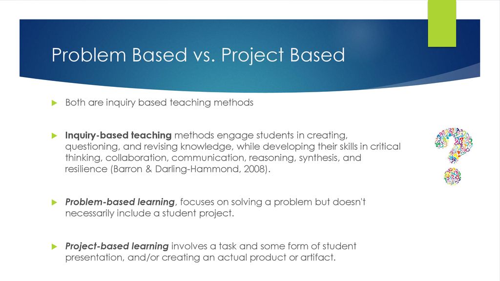PROJECT BASED LEARNING - ppt download