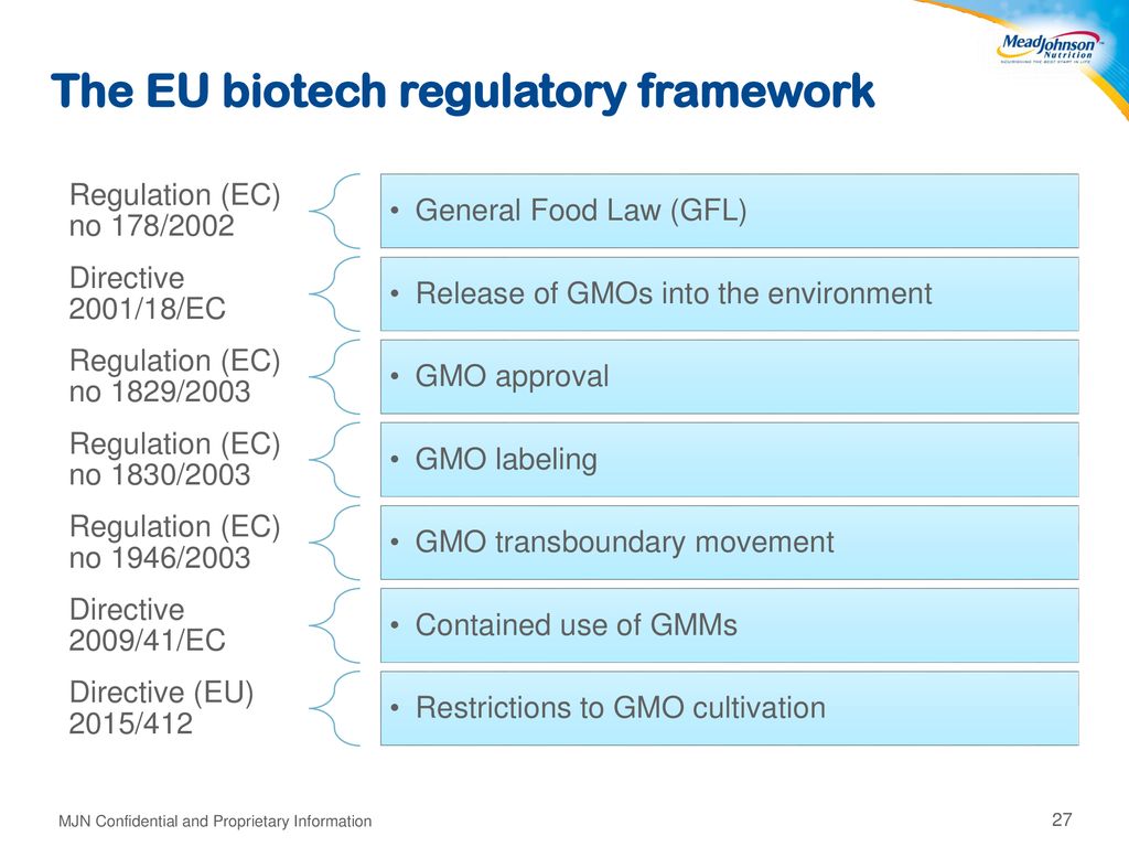 The EU biotech regulatory framework
