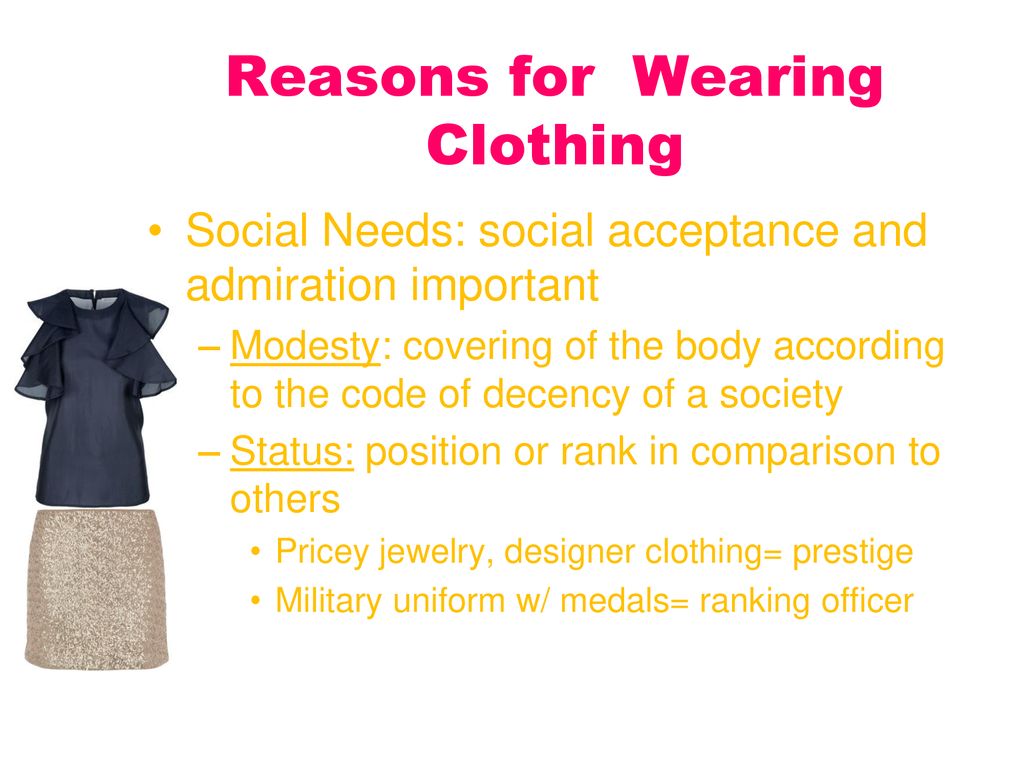 Clothing And Other Personal Belongings
