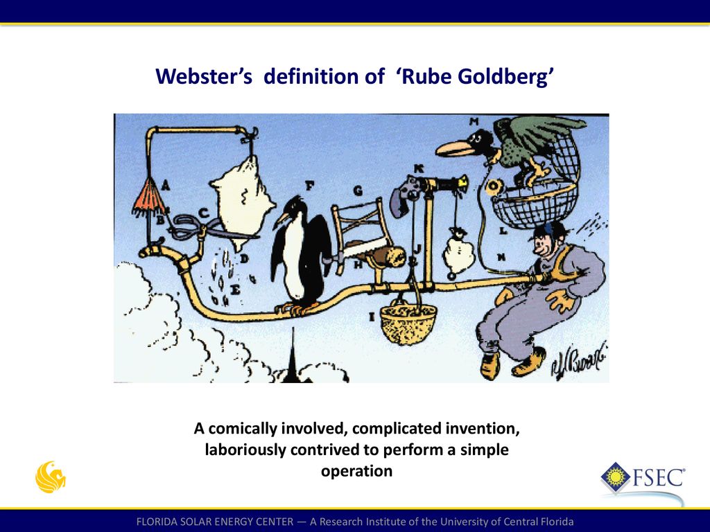 Webster’s definition of ‘Rube Goldberg’