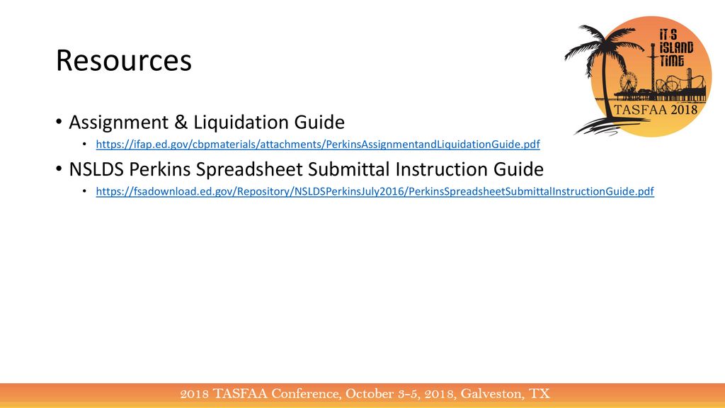 perkins loan assignment and liquidation guide