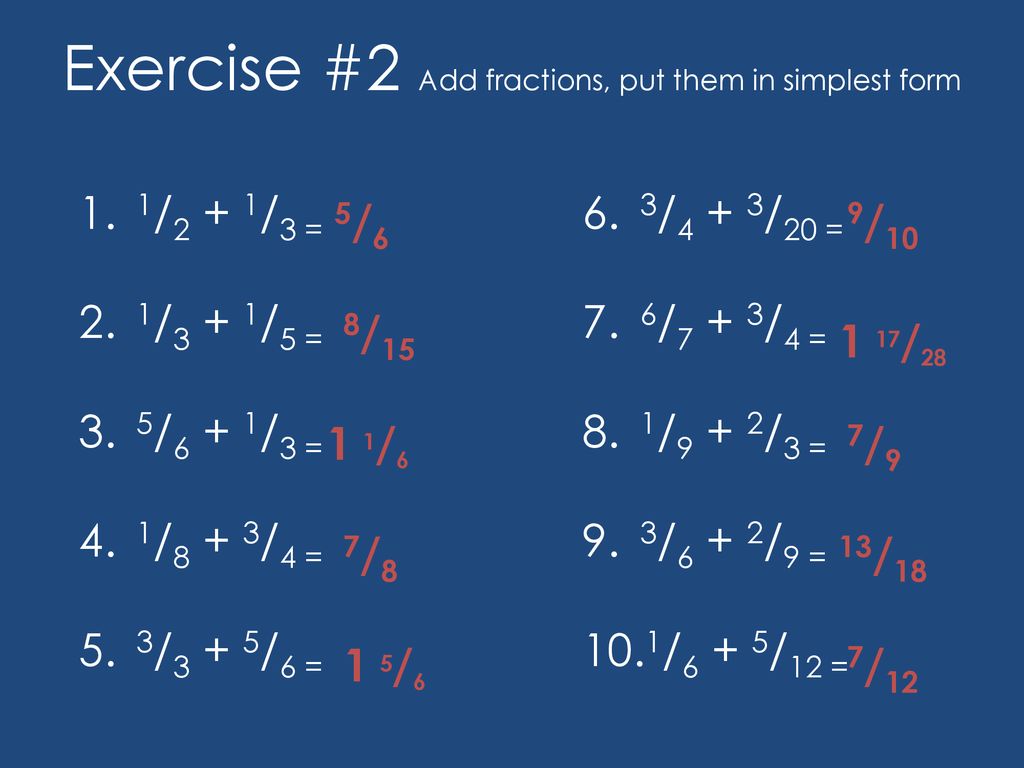 Adding And Subtracting Fractions Ppt Download