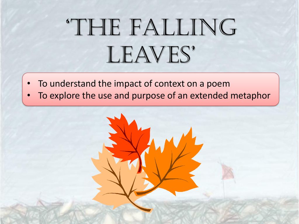 metaphors in the poem to autumn