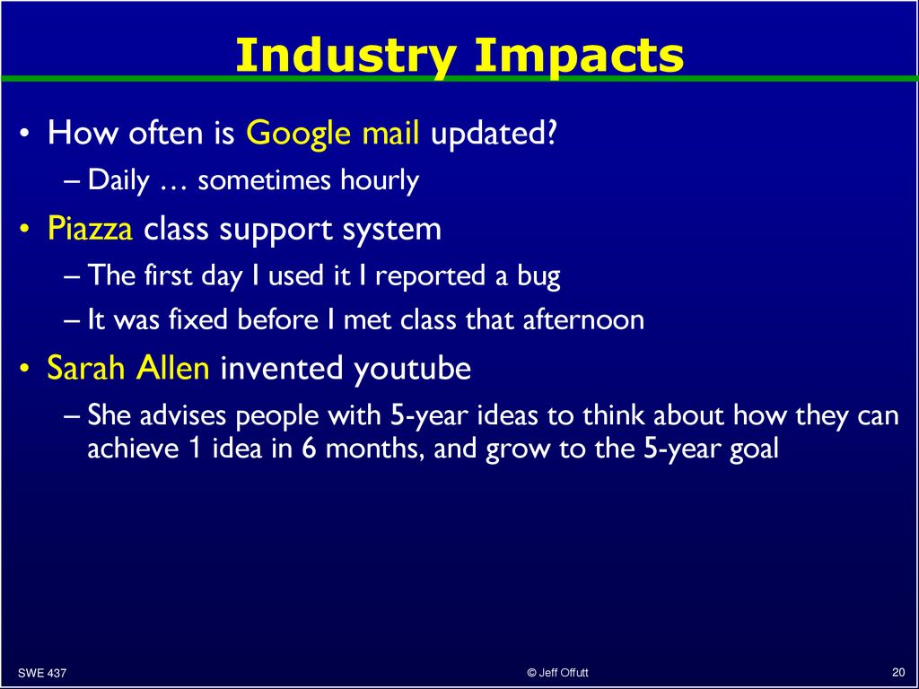 Jeff offutt swe 437 george mason university ppt download