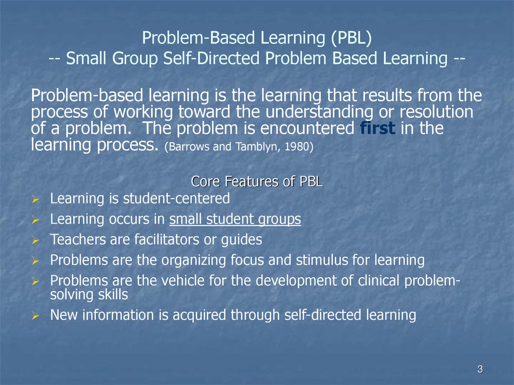 Problem-based learning is the learning that results from the