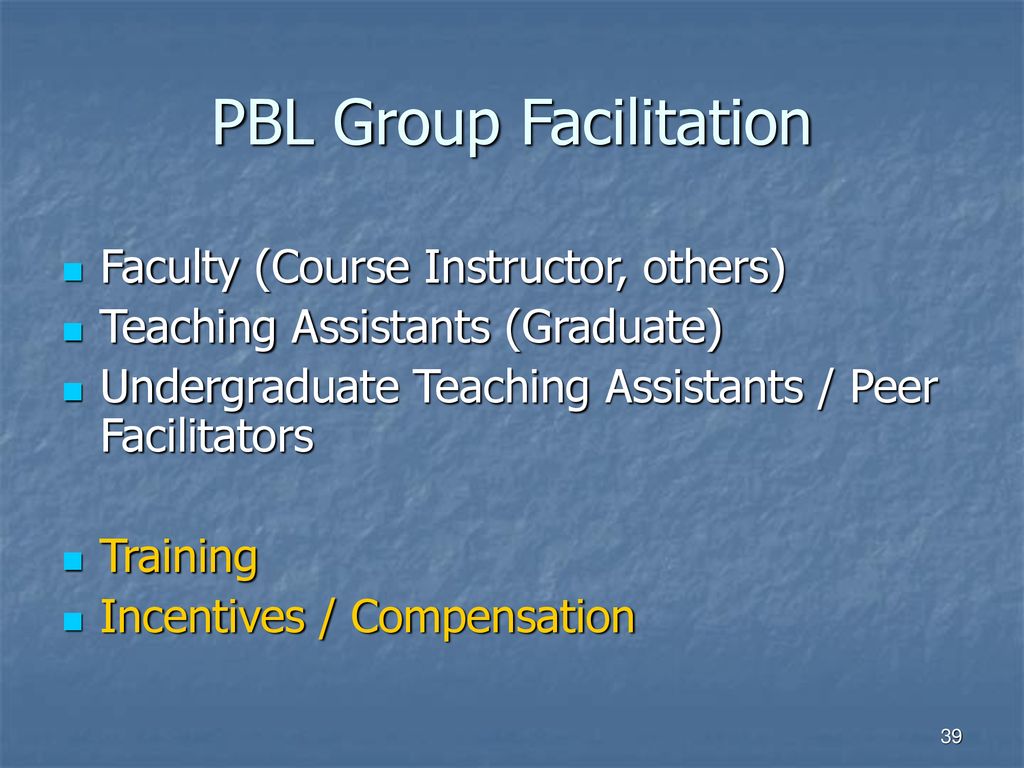 PBL Group Facilitation