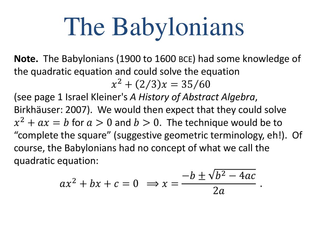 The Fundamental Theorem Of Algebra A History Ppt Download