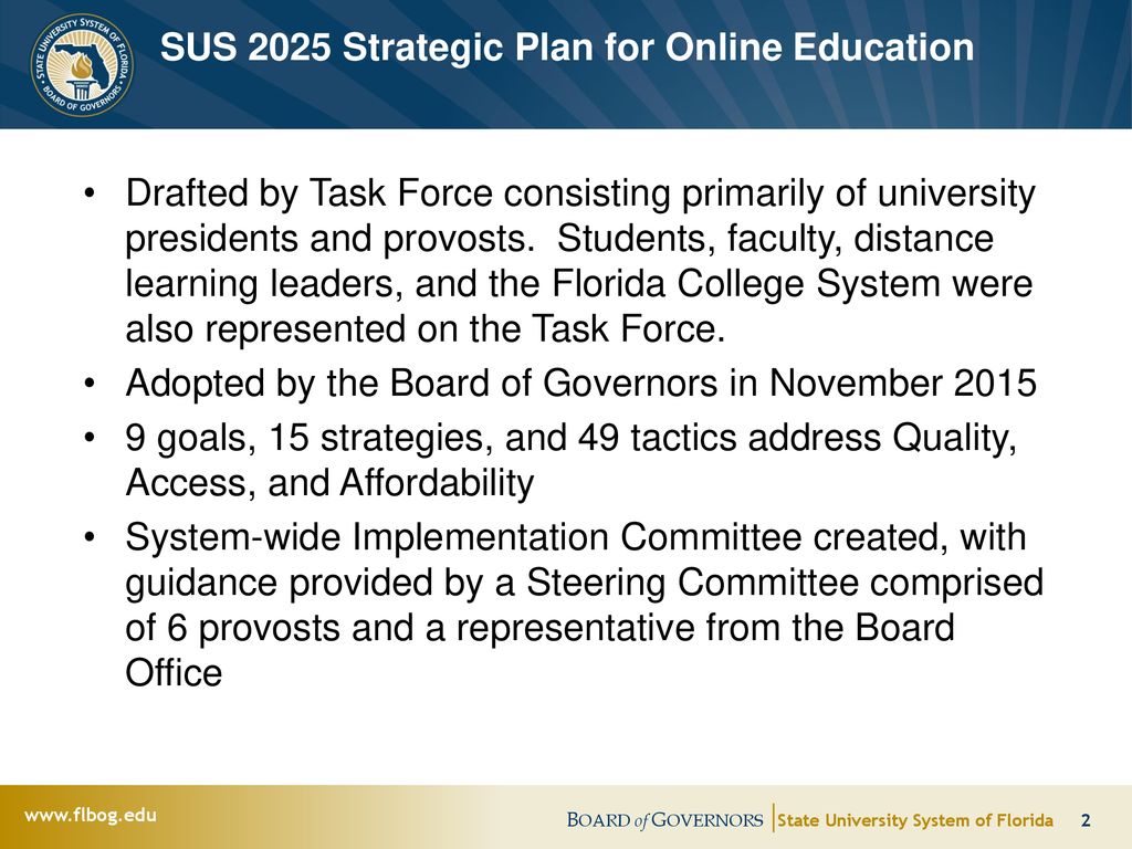 Board Of Governors State University System Of Florida Ppt Download
