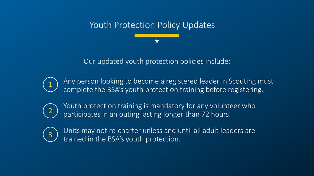 The Boy Scouts of America Updated Youth Protection Training Overview ...