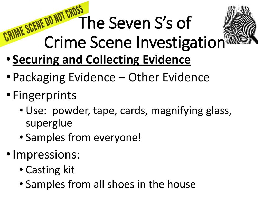 Crime Scene Investigation And Evidence Collection Ppt Download