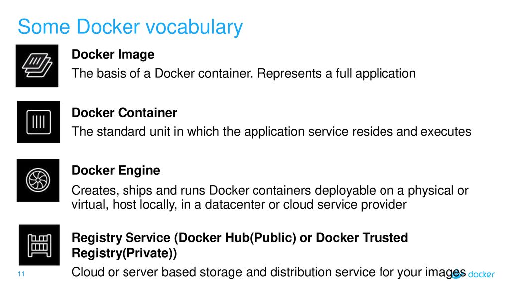 Some Docker vocabulary