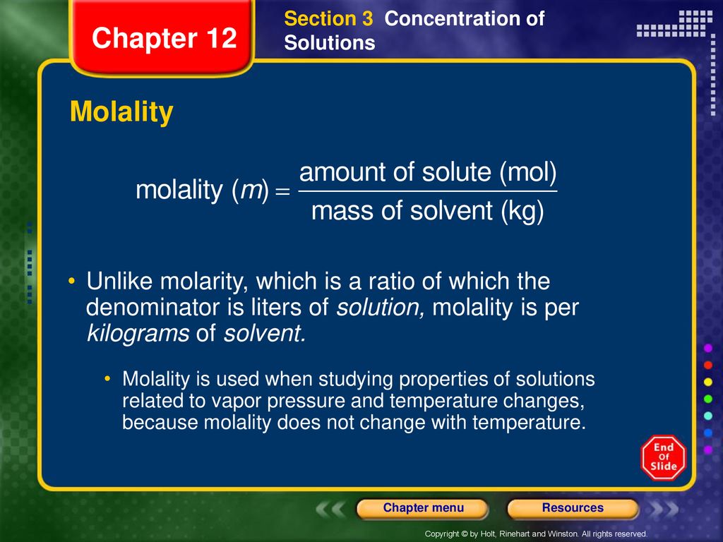 Section 3 Concentration of Solutions - ppt download