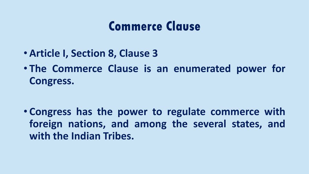 article i section 8 clause 3