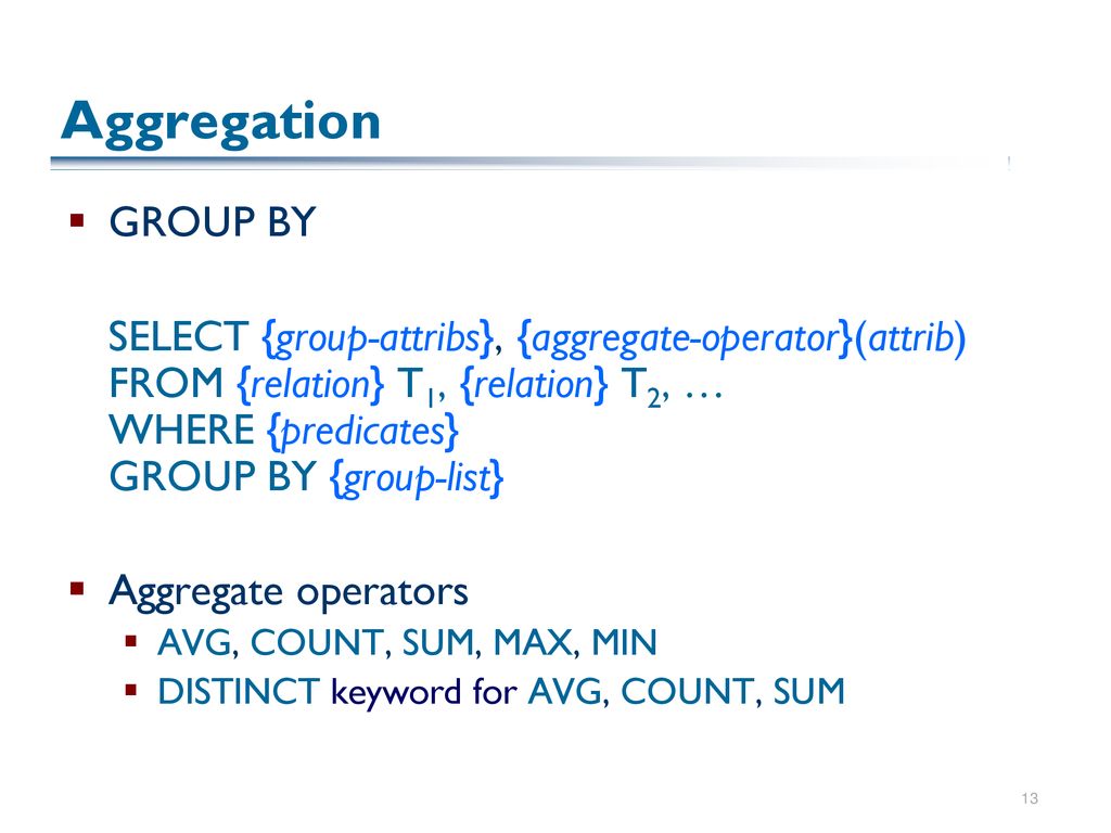 The structured query language ppt download