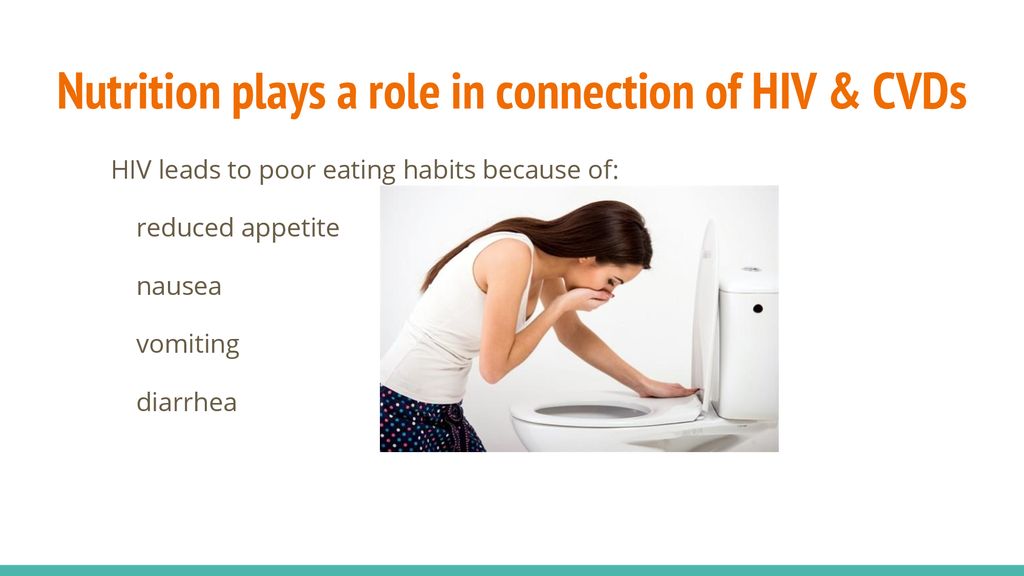 Nutrition plays a role in connection of HIV & CVDs