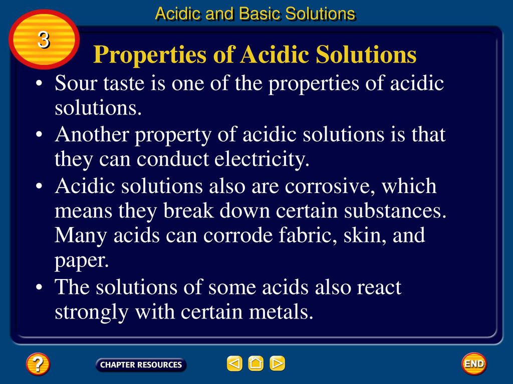 Properties of Acidic Solutions