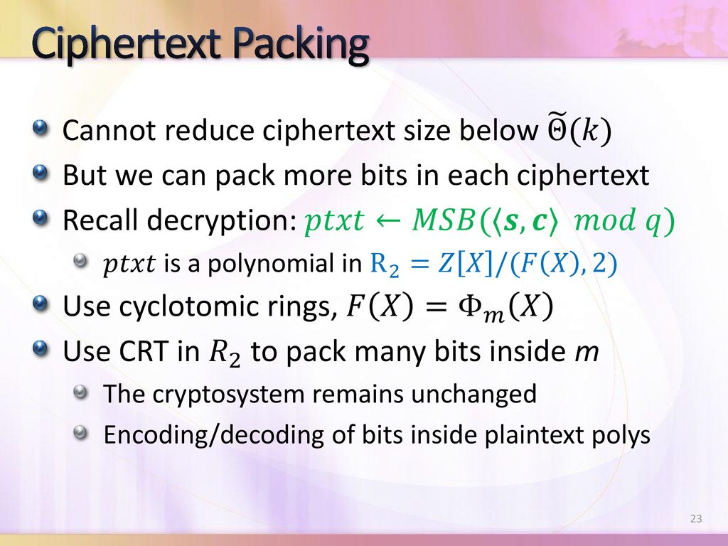 Homomorphic Encryption Tutorial Ppt Download