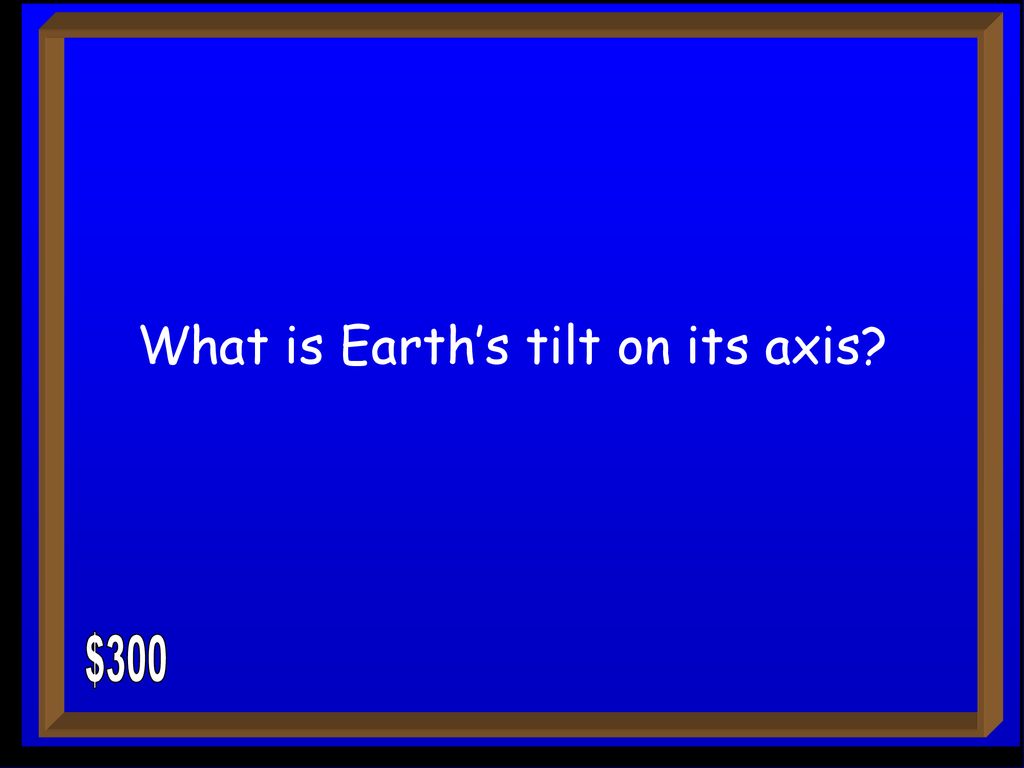 What is Earth’s tilt on its axis