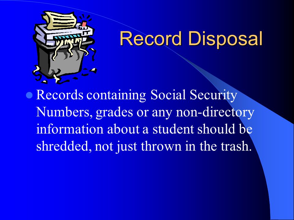 Record Disposal