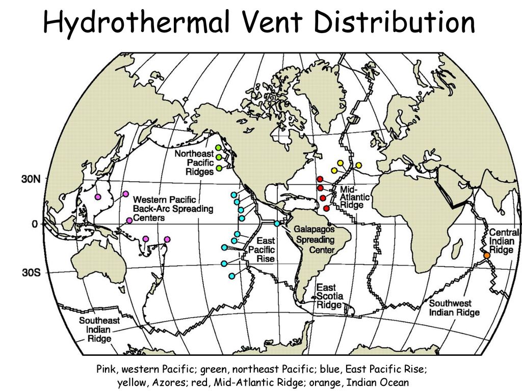 Hydrothermal Vent Distribution