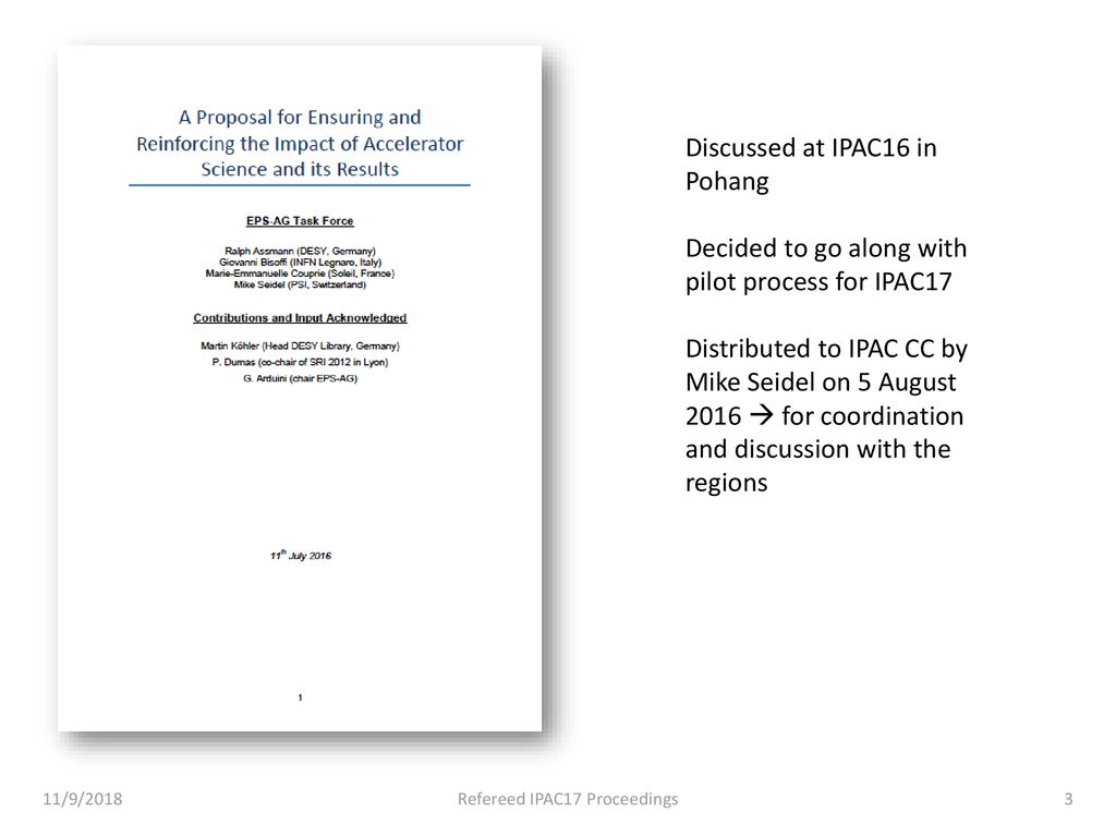 Refereed IPAC17 Proceedings