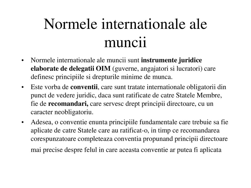 Organizatia Internationala a Muncii - ppt download