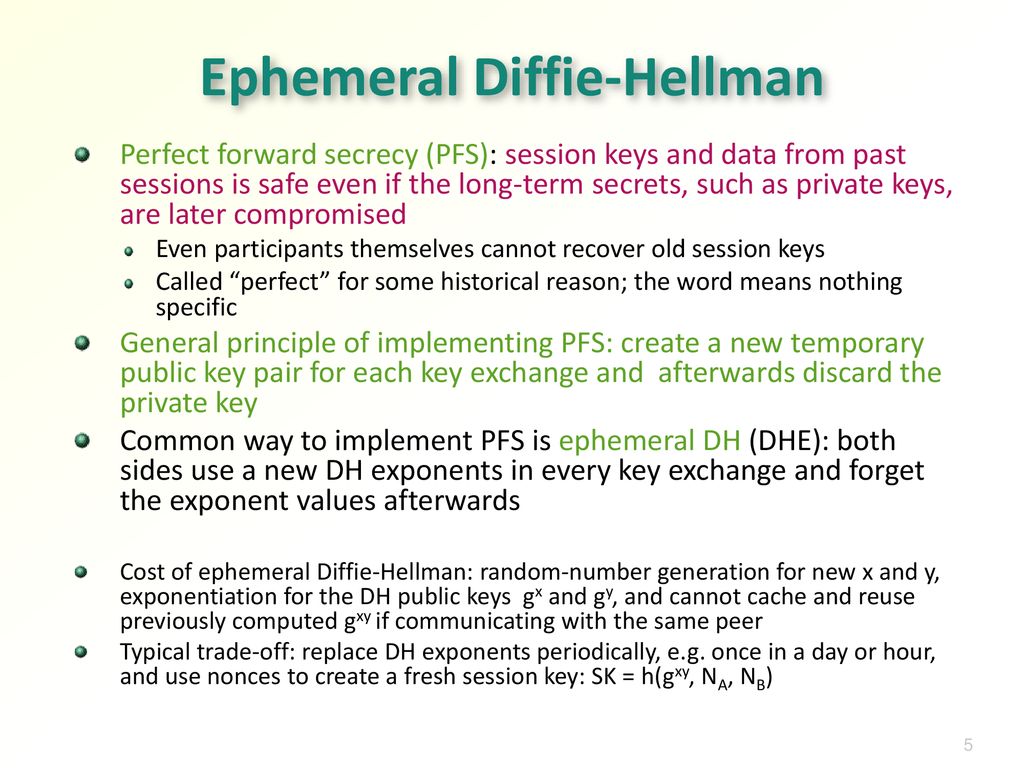 Ephemeral Diffie-Hellman