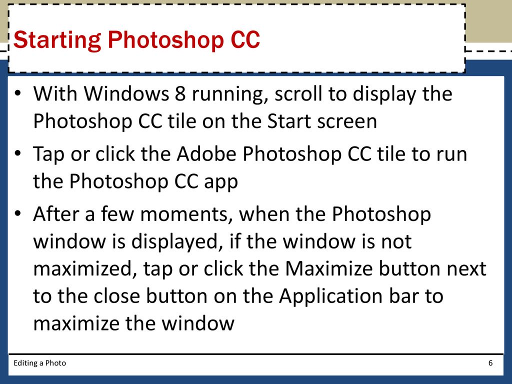 chapter 1 editing a photo ppt download