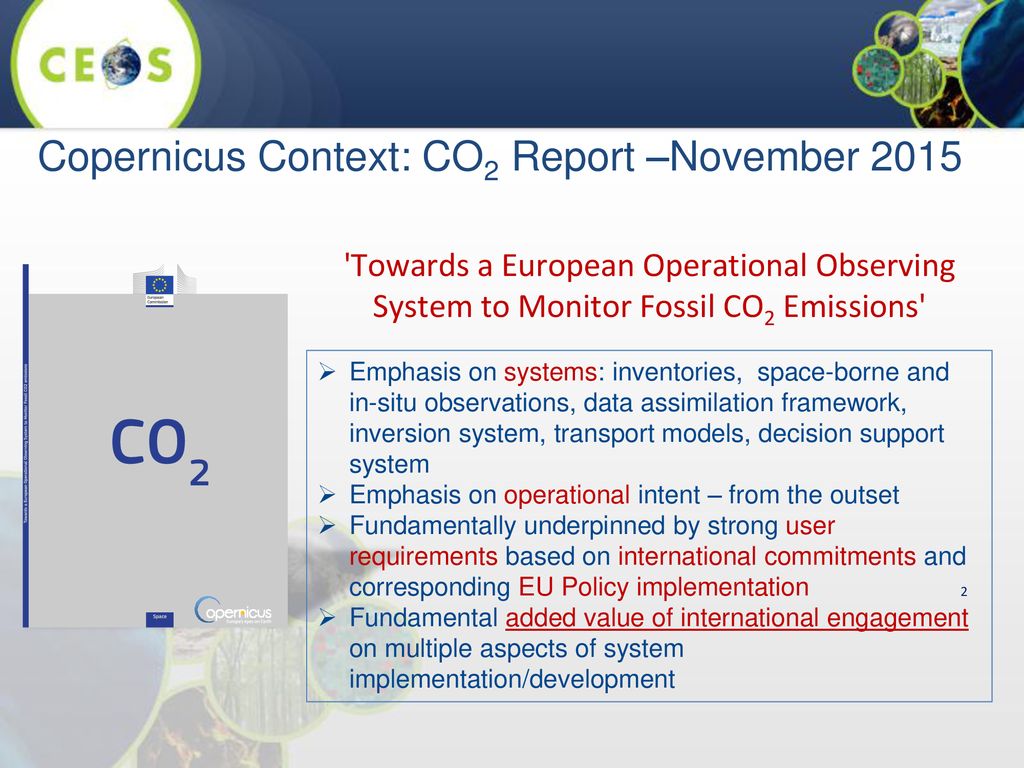 Copernicus Context: CO2 Report –November 2015