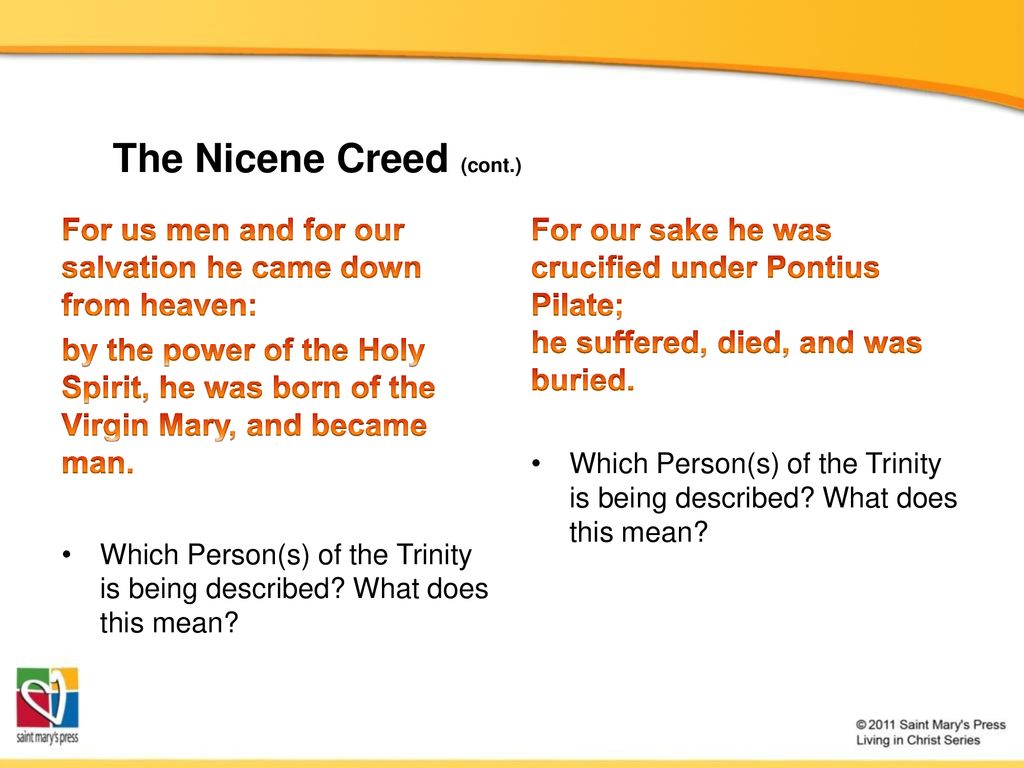 The Trinity: Unpacking The Nicene Creed - Ppt Download