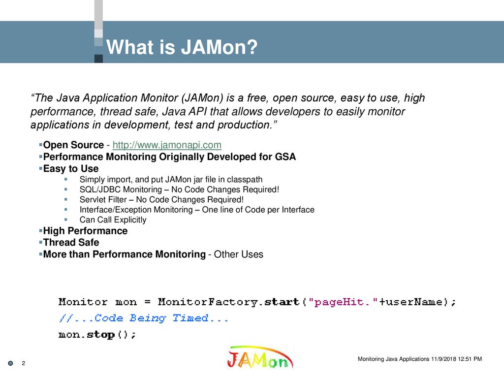 Monitoring Java Applications with JAMon - ppt download