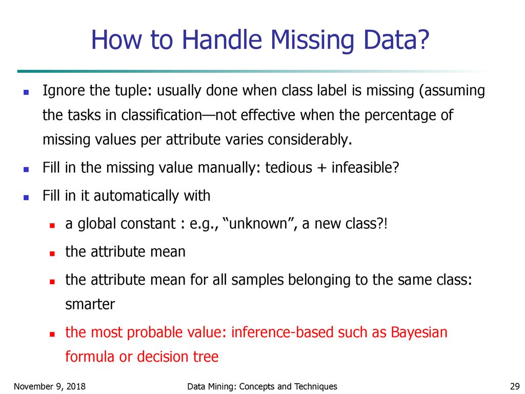How to Handle Missing Data
