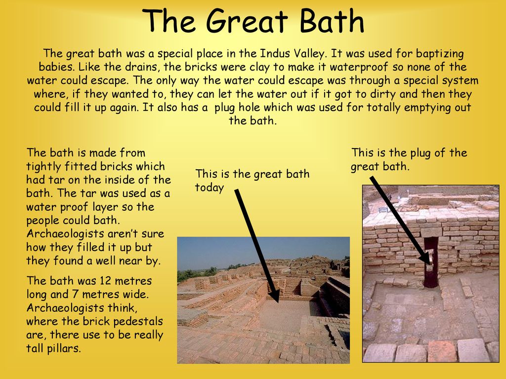 pic Indus Valley Civilization The Great Bath With Water where is the indus valley ppt download
