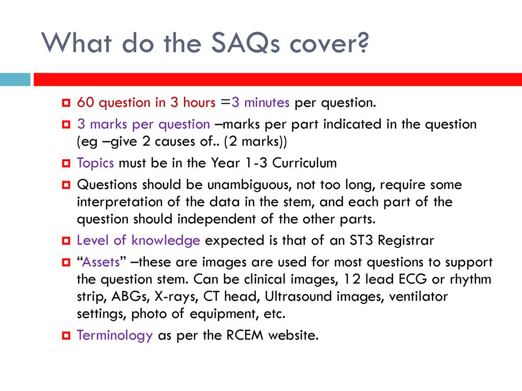 how to optimise your success in the FRCEM intermediate saq - ppt