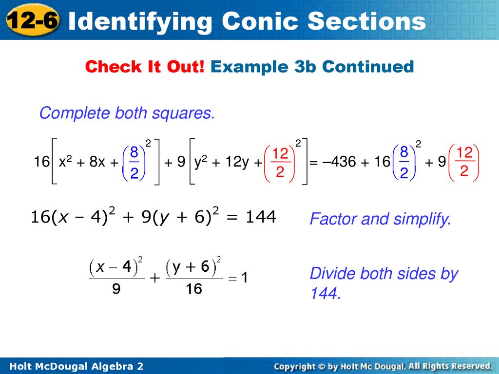 Identifying Conic Sections Ppt Download